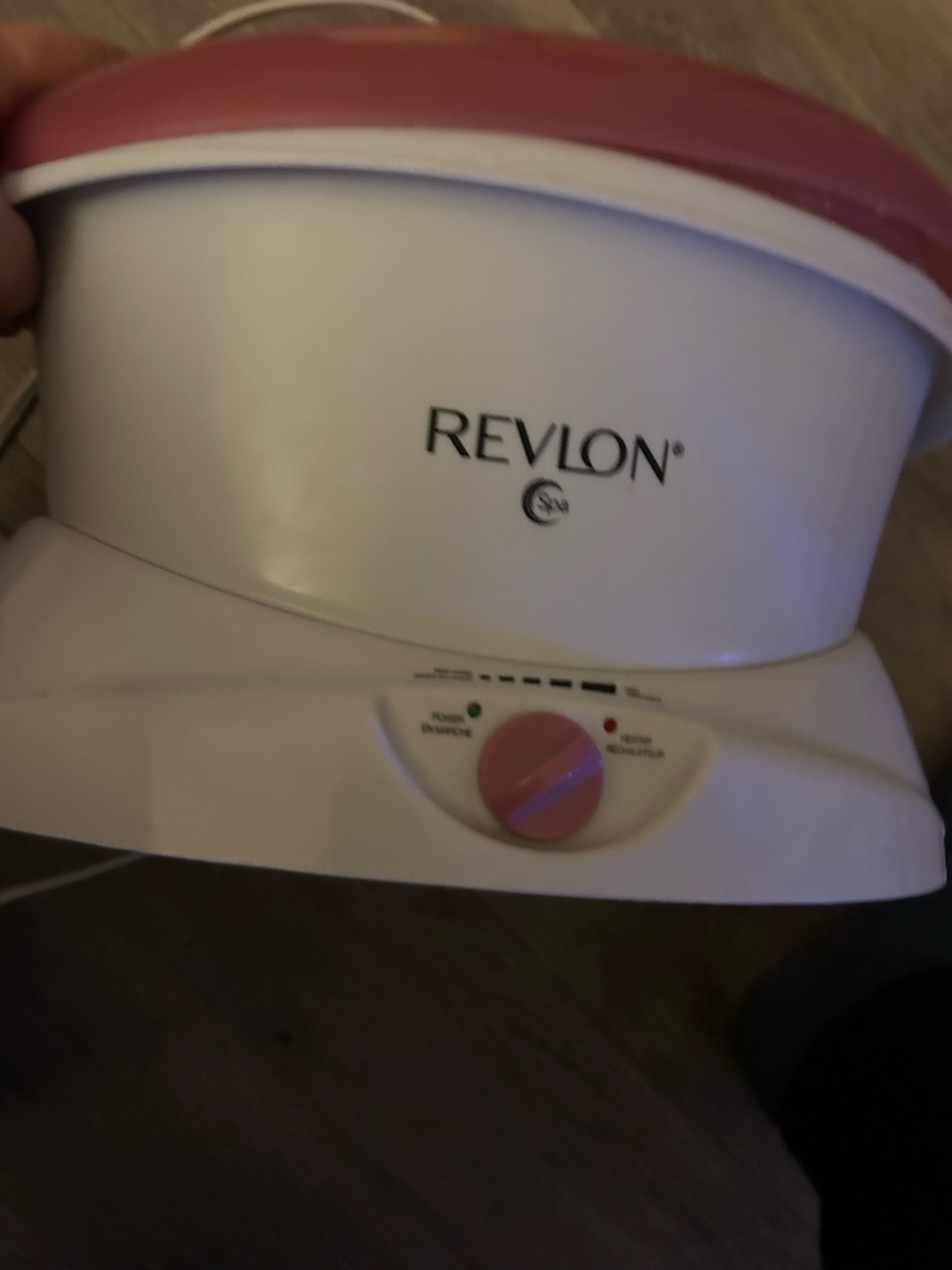 Revlon White and pink. Paraffin wax bath. With dial control.